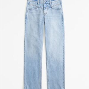90s mid rise straight denim jean